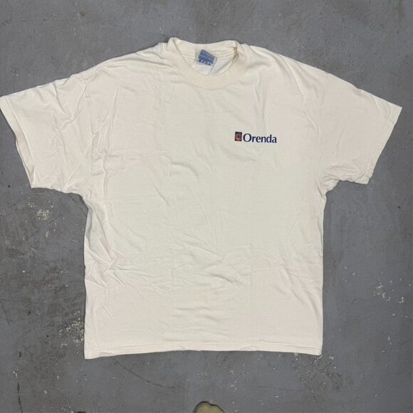 Vintage Orenda Aerospace Corp Aircraft Single Stitch TShirt White XL - Picture 2 of 7